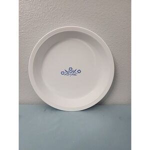 CORNING WARE BLUE CORN FLOWER PIE DISH P-309 9"×1 1/4 BAKING PIE PLATE DISH